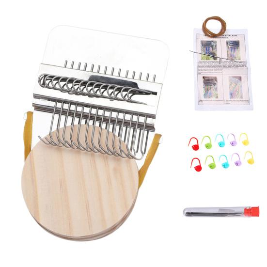 Yousheng Knit Patch Loom Kit Knitting Repair Patch Loom Knit Patch Maker Kit Portable Patch Darning Loom for Mending Worn Spots Holes