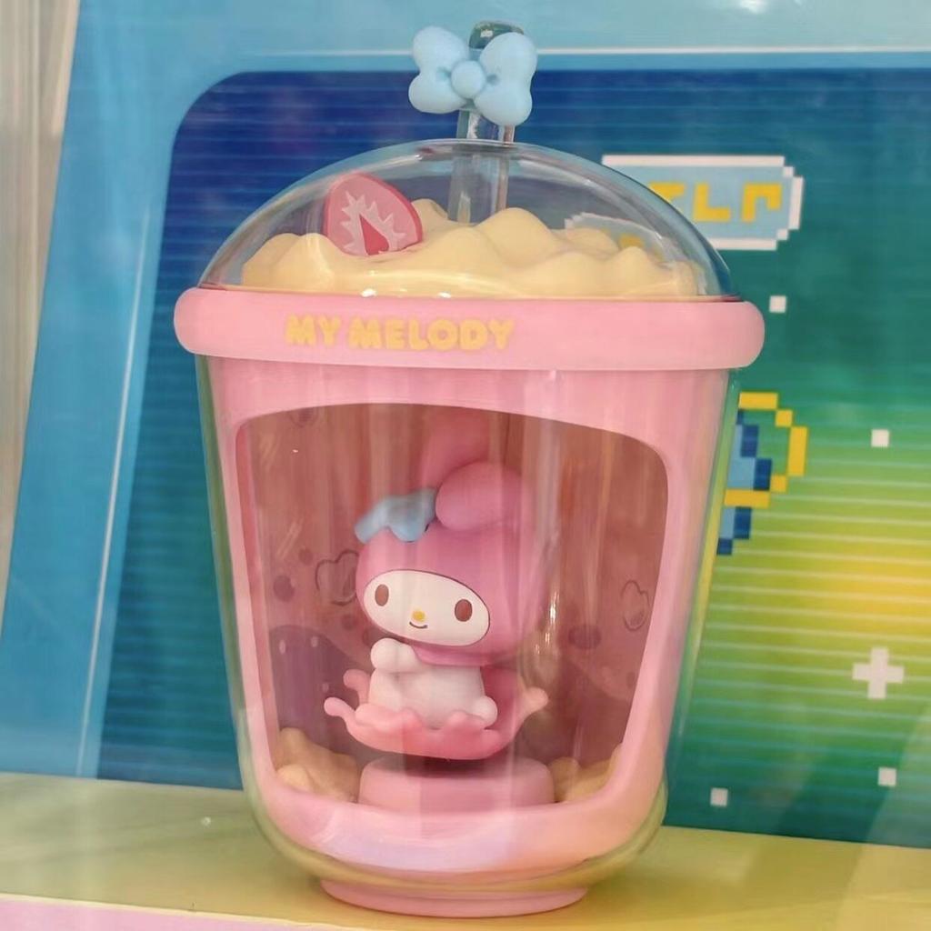 Moetch  Characters Milk Tea Cup Light-Up Solar Energy   Gifts Plaything For Kids Model Anime Figures Collect Ornaments
