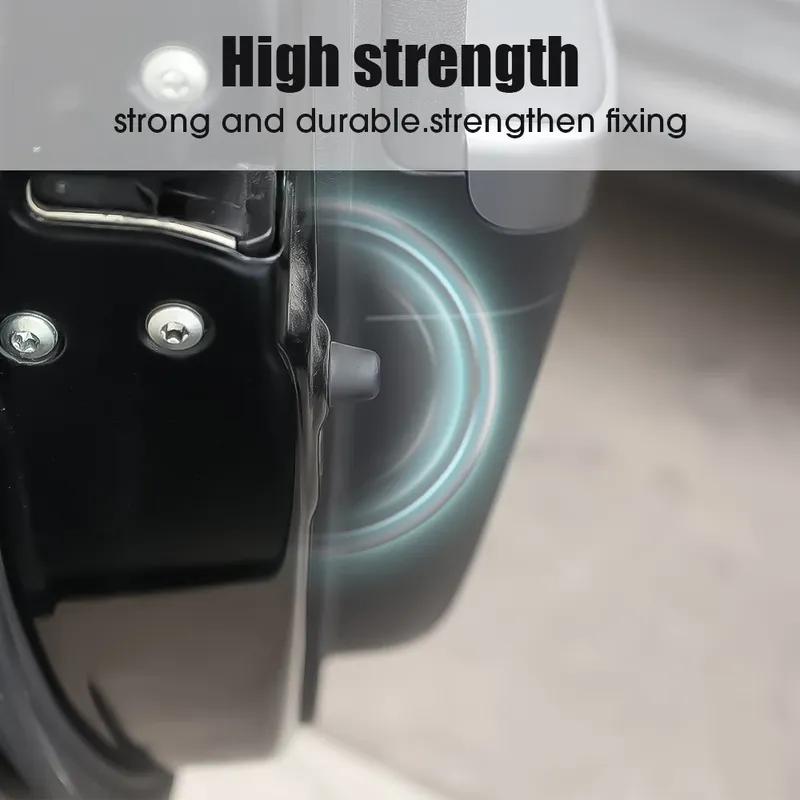 4/30pcs Car Door Shock Absorbing Gasket Black Rubber Pads Car Door Dampers Sticker Car Trunk Rear Door Anti Shock Accessories