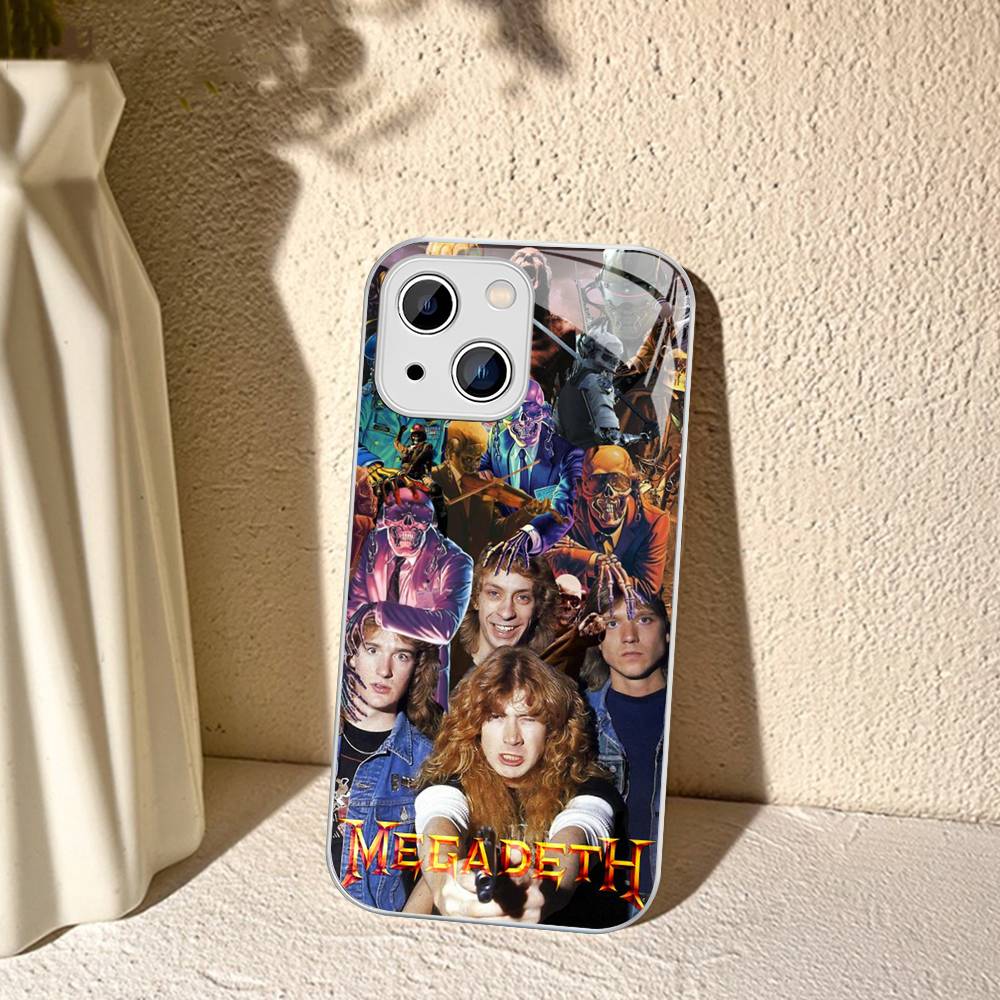 

Music Band M-Megadeth Tempered Glass For Iphone 14 13 12 11 Pro Mini XS MAX 14Plus X XS XR Fundas iphone 12 pro