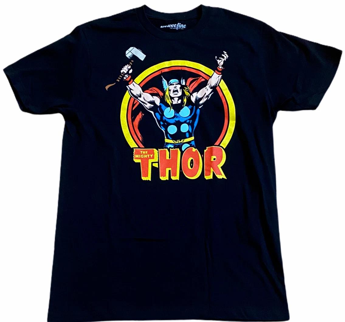 Marvel Comics The Mighty Thor Arms Raised Vintage Design Tee Shirt New 4XL