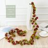 Artificial Flower Garland Faux Rose Vine Decorative Floral Garland for Home Wall Wedding Party Event Decoration 2 5 Meters Length