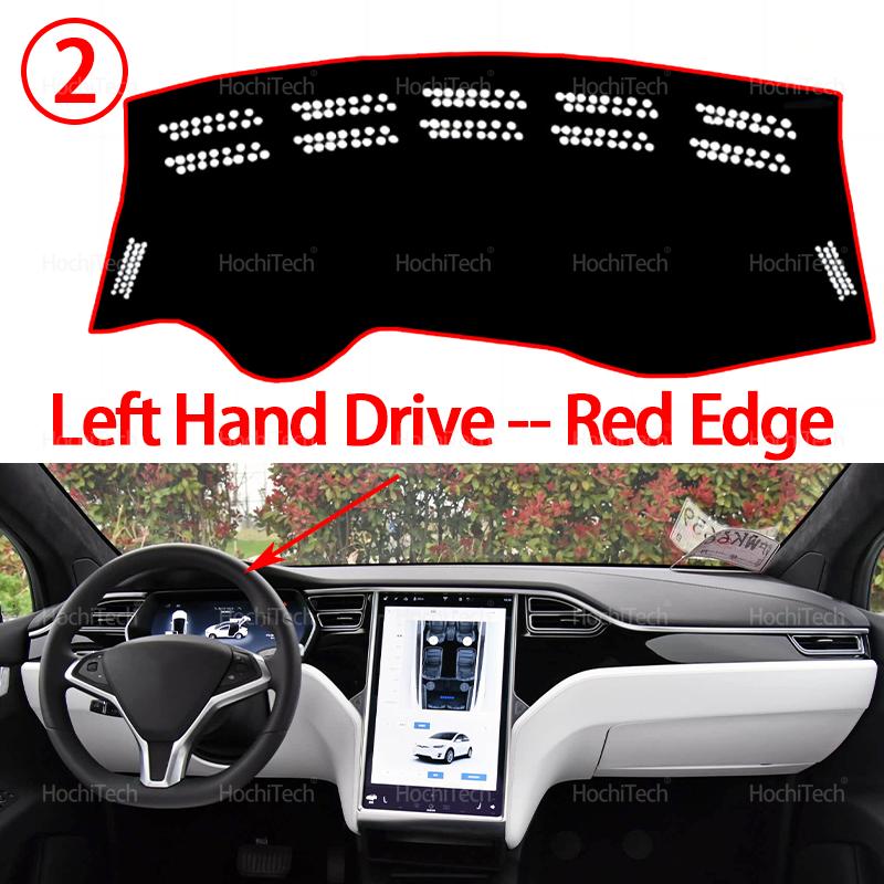 Dashboard Cover Protective Pad Dash Board Sunshade Carpet Anti-UV Dashmat for Tesla Model X 2016 2017 2018