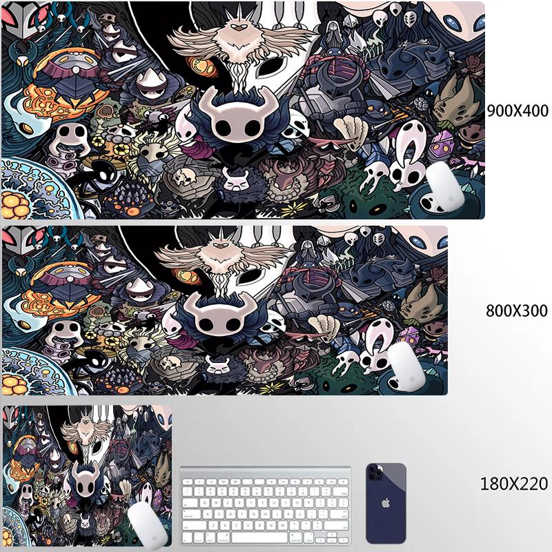 Hollow Knight Gaming Mouse Pad Gamer Laptop Play Mat Extra Large Kawaii Anime Speed Mousepad Pc Gaming Accessories Desk Mat
