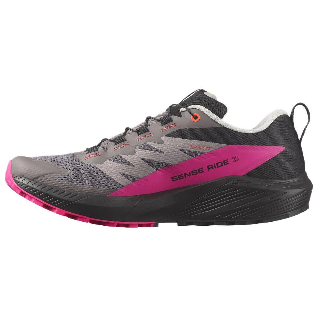 Salomon Sense Ride 5 Trail Running Shoes Comfortable Durable Lightweight Low Top Men sneaker Gray Brown 473854