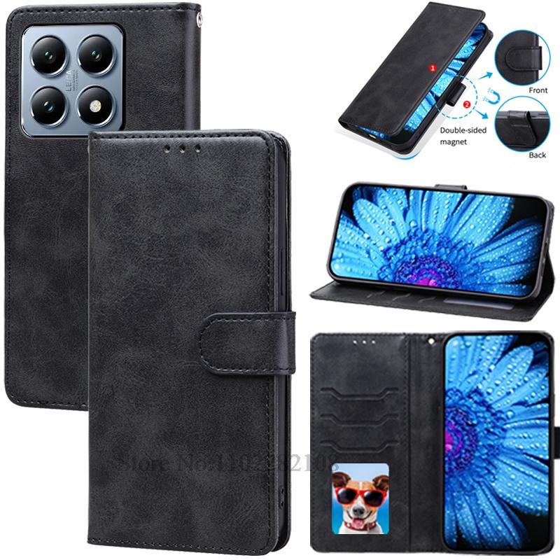 

For Xiaomi 14T Case Xiaomi 14T Pro Wallet Cover Flip Leather Case For Xiaomi Mi 14T Pro Case Phone Cover For Xiaomi 14 T Fundas For Xiaomi 14T Pro чёрный
