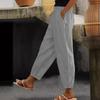 QICED Women's Fashion Casual Solid Color Print Pants & Capris