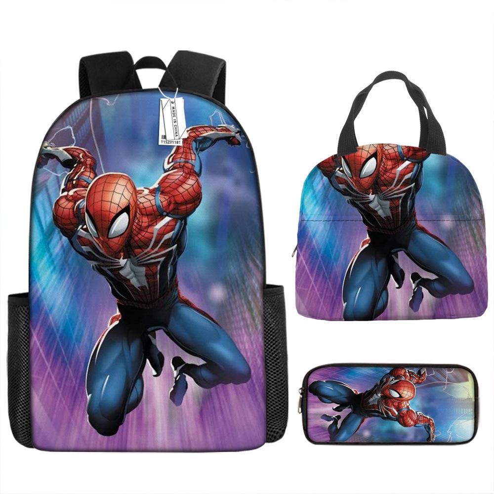 Backpack Elementary School Bag Children'S Lunch Bag Pencil Case Three-Piece Set
