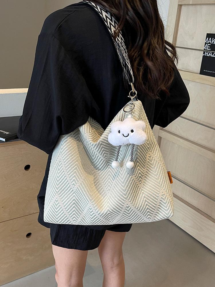 Women's Large Capacity Canvas Tote - 2025 New Summer Crossbody, Casual & Versatile for Students