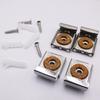 4 Pcs Mirror Bracket, Square Mirror Bracket, Frameless Glass Wall Mount