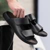 Fashion Beach Comfortable Flats Slides Casual Shoes Wading Aqua Shoes Metal Buckle Summer Men Slippers Indoor Outdoor Half Drag Sandals