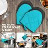 1Pair with Non-Slip Grip Surfaces Kitchen Oven Gloves Microwave Oven Gloves  for BBQ Baking Cooking