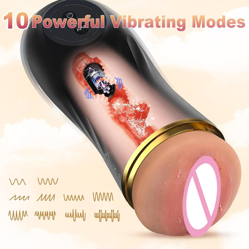 Male Heating Masturbator Cup with Suction Cup Blowjob Sex Machines Pocket Vagina Pussy Glans Trainner Sex Toy For Men