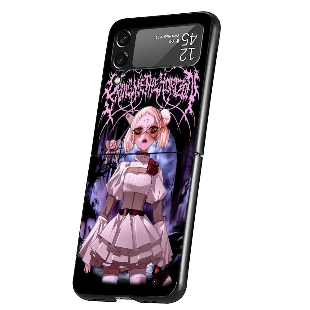 

BMTH B-Brings Me The HorizonS Cover Phone Case For Samsung Galaxy Z Flip 7 6 5 4 3 5G Flip7 Flip6 Flip5 Flip4 Flip3 Black Fundas Samsung Z Flip 6