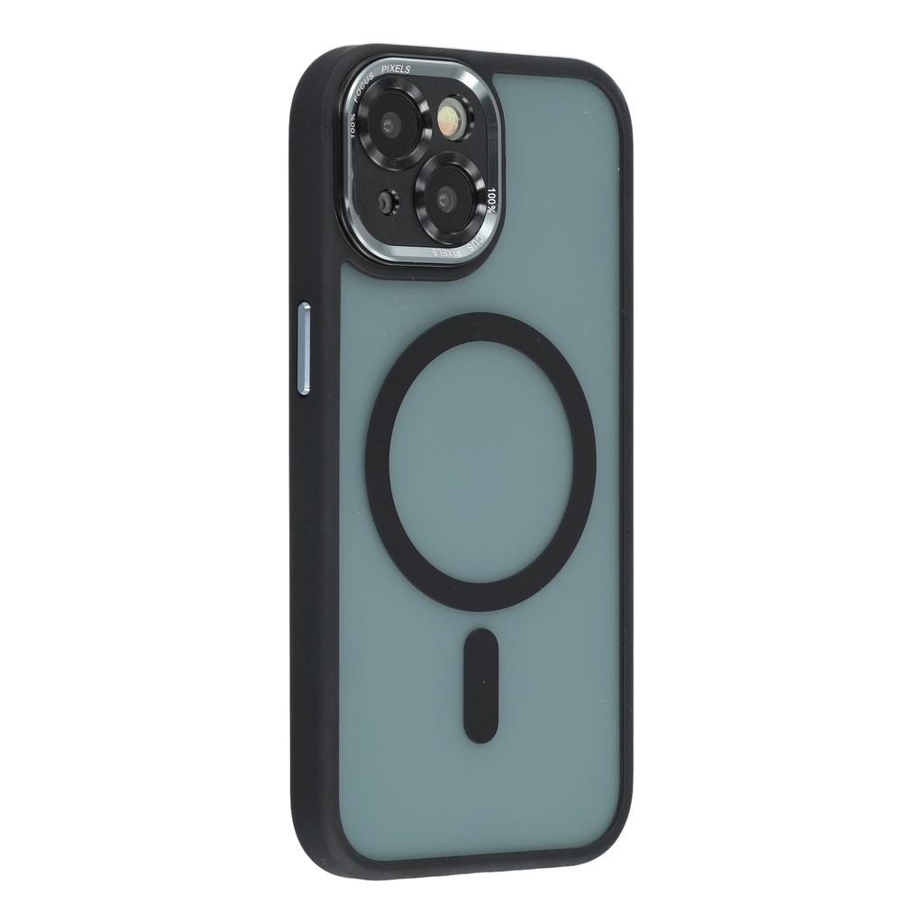 For iPhone 15 Plus Magnetic Case TPU + Acrylic Hybrid Phone Shell