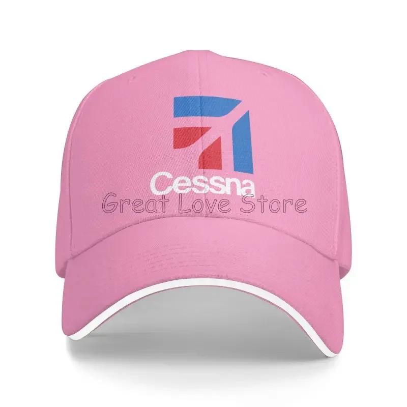 ACustom Cessna Logo Print Sandwich Baseballkappe Retro Herren Hip Hop Fischerhüte Sommer Outdoor Sonnenschutz Snapback Kappe Golf Ha