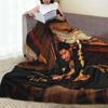 Flannel Throw Blanket Hip Hop Rapper Drake Take Care Album Warm Plush Blankets Soft Bedding for Bed Livingroom Home Travel Couch