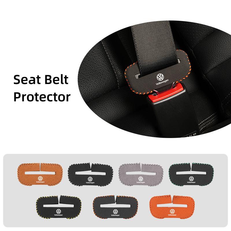 Universal Car Seat Belt Buckle Cover Protector Safety Belt Anti-scratch Cover For VW Scirocco Jetta Beetle Golf Passat Polo wsdm9