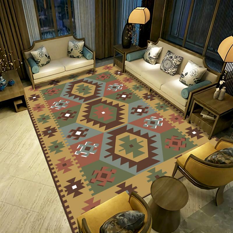 New Chinese Style Living Room Carpet Simple Coffee Table Sofa Floor Mat Bedside Carpet Easy To Maintain
