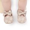 Baby Girls Cotton Shoes Retro Floral Bowknot Design Spring Autumn Toddlers Prewalkers Shoes Infant First Walkers