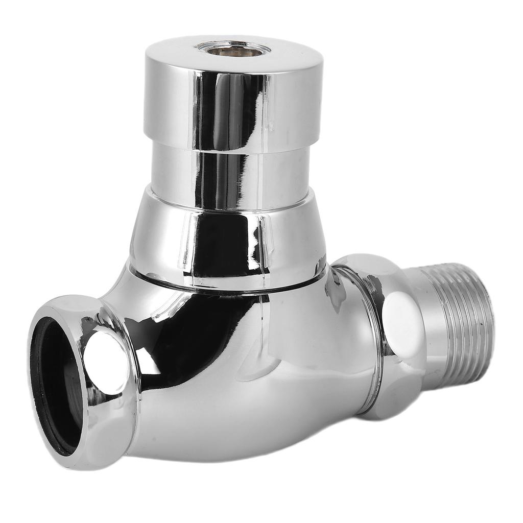 Urinal Flush Valve Brass Hand Pressing Delay Self Closing Bathroom Flushing Valve for Home Hotel
