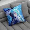 KKamisato Genshin AAyato Impact Print Pattern Sofa Cushion Cover Pillowcase Home Party Car Bedding