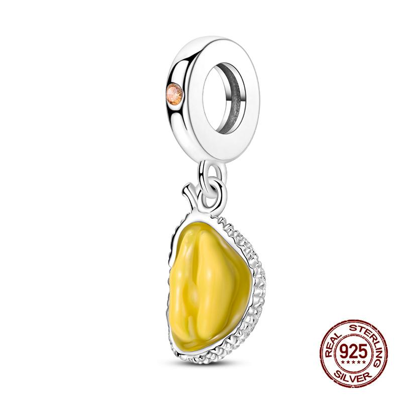 Copper Change Color Strawberry Cherry Avocado Fruit Series Charms Beads Fororiginal Bracelets Diy Birthday Jewelry Gift