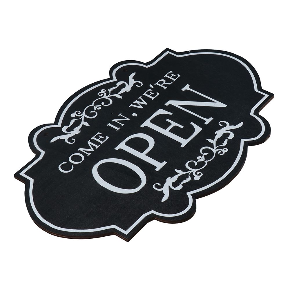 Offen und Geschlossen Geschäftsschild Doppelseitig Holz Offen Hängeschilder für Restaurant Club Cafe Hotel Bar Shop