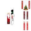 Festive Christmas Hanging Sign Banner Flag Xmas Party Outdoor Decoration