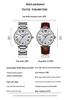 OFNS Rome Couple Watches: Waterproof Quartz Wristwatches with Classic Steel Bands