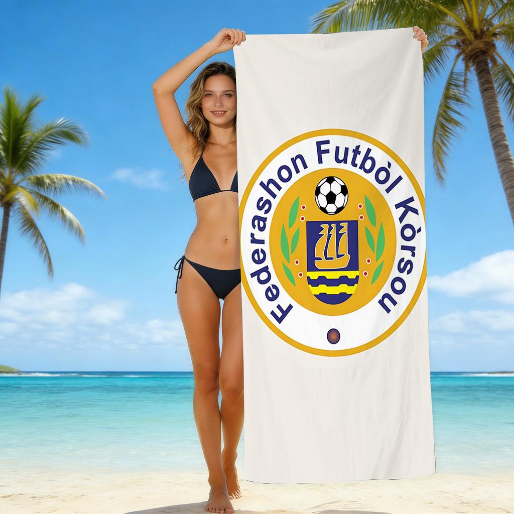 Football Printed Microfiber Beach Towel Quick Dry Absorbent Bath Towel For Seaside Swimming