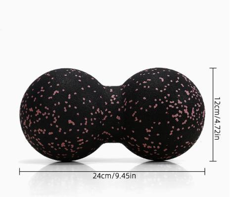 EPP 8cm Peanut Massage Ball High Density Myofascial Release Muscle Relaxation Lacrosse Yoga Fitness Pain Relief Massage Roller