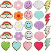 New Embroidery Cloth Sticker Rainbow Patch Sticker Love Smiley Face Computer Embroidery Chapter Boy Bag Decoration Towel Embroidery Shell