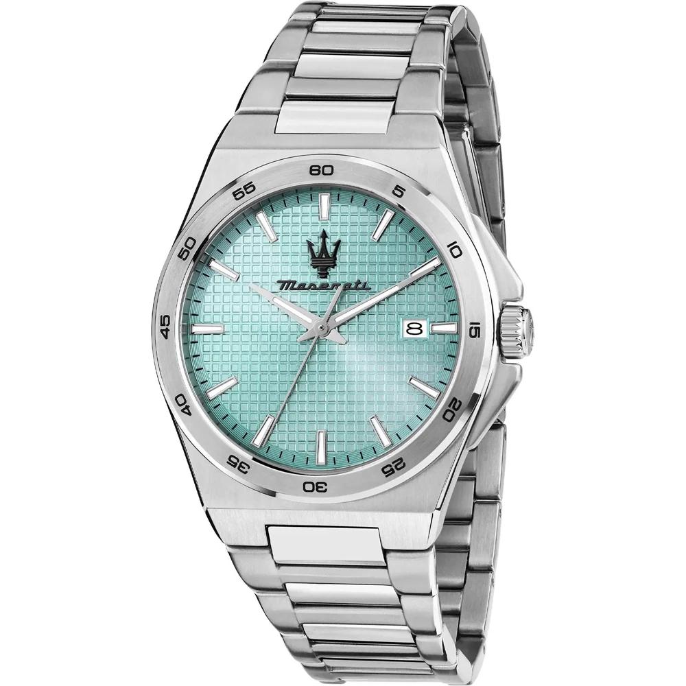 Maserati Velocità Slim Turquoise Stainless Steel Silver Men's Quartz Watch R8853153002