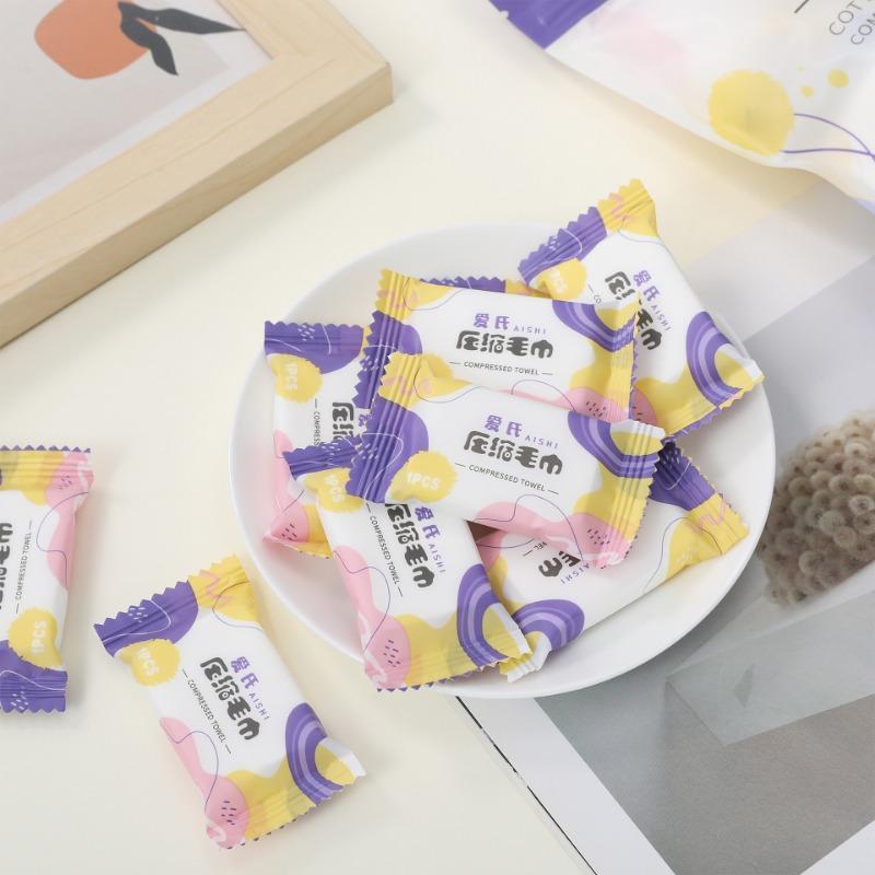 20 Piezas Toalla Mágica Comprimida Desechable Servilleta Pañuelo Viaje Camping Toallitas Pañuelo Moneda Solo Añadir Agua