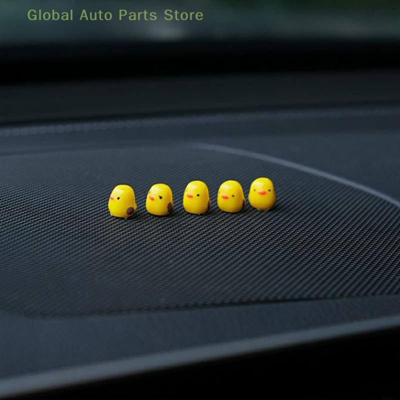 Cute Mini Ducks Car Interior Decoration Auto Rearview Mirror Dashboard Ornaments For Woman Man Gift Car Accessories