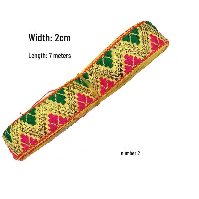 Pânză jacquard etnică: Accesorii și decorațiuni interioare Hanfu de 2 cm