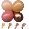YSF 158Pcs Dusty Rose Light Pink Balloon Garland Kit Boho Arch with Retro Apricot Chrome Champagne Balloons for Valentines Day Decorations Baby
