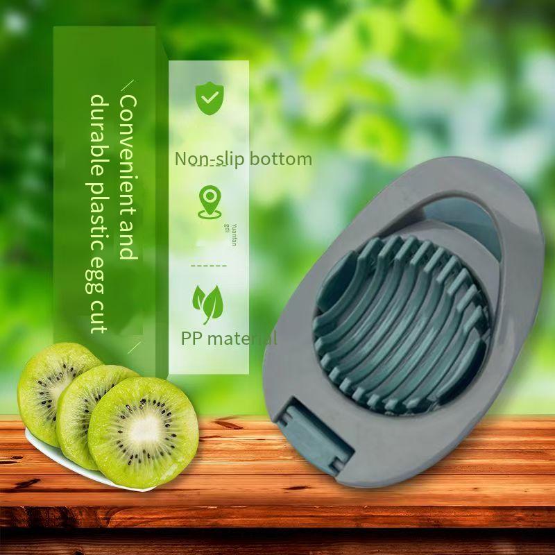 Stainless steel household decorative egg slicer anti-slip design for kitchen preserved egg slicing 2