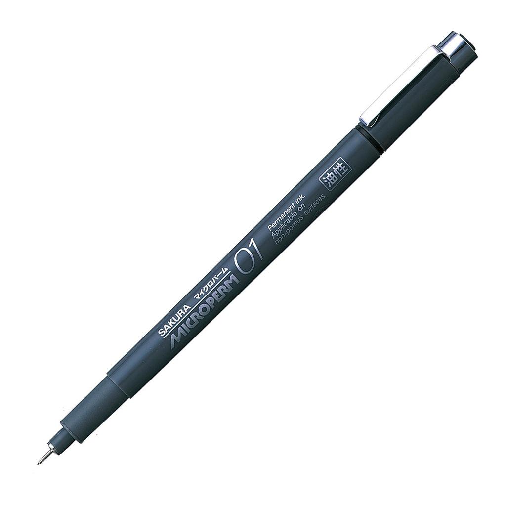Sakura Micro Palm 01 10 Pens Cray-Pas Oil-Based Pen, EOK01#49-10P, Black,
