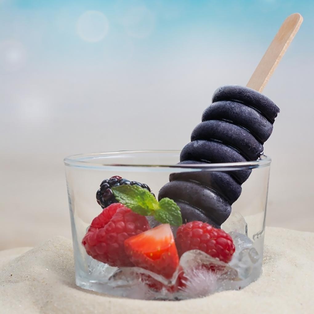 Ice Cream Mold Silicone 4 Slots Ice Cube Tray Heat-resistant Non-stick DIY Making Mould Bakeware