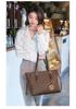 Korean Style 2026 Women's Trendy Casual Lettered Shoulder Bag - Large Capacity Bucket Handbag