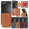 2 In 1 Magnetic Leather Case for Samsung Galaxy Z Flip 8 7 Fe 6 5 4 3 Z Flip8 Flip7 Flip6 Card Bag Wireless Charging Phone Cover