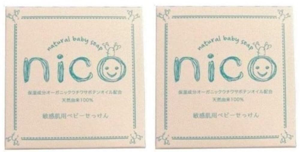 

Мыло для чувствительной кожи Baby nico Nico Soap 50 г Набор из 2 шт.