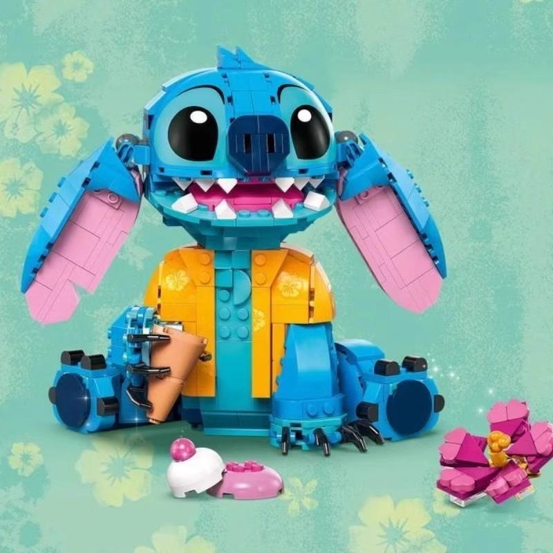 Animation Stitch Fitting Construction Blocks Fitting Assembly Decoration Education Toy Sets Surprise Birthday Christmas Gifts