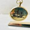 Solid Brass Nautical Hanging Clock: Maritime Home Decor