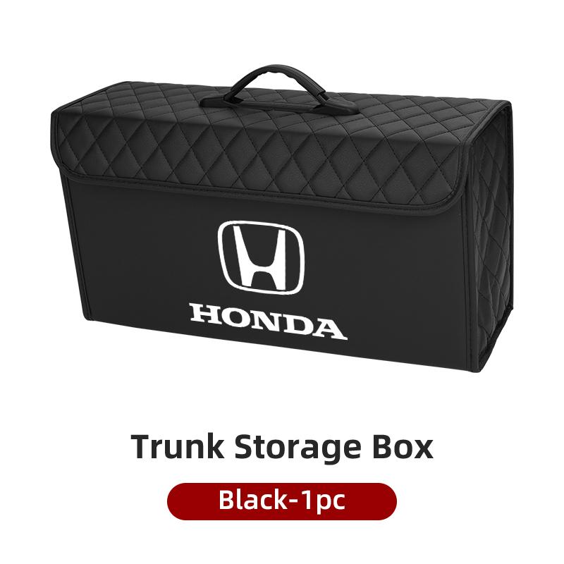 Car Styling Trunk Storage Box Leather Tools Organizer Case For Honda Civic Accord CRV HRV Pilot Fit Odyssey Legend Passport