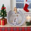 Angel Prayer Cross Ornaments for Home and Garden - Religious Easter Decorations & Gifts