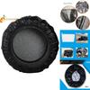 Universal Black Pvc Tire Cover For Cars Durable 0.7mm Thickness, Available In 14", 15", 16", 17" Sizes