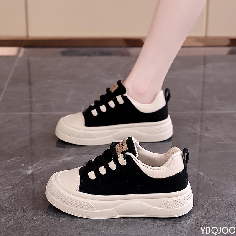 

Spring fashionable versatile women s flat shoes new casual comfortable height increasing thick soled women sports shoes 40 чёрный